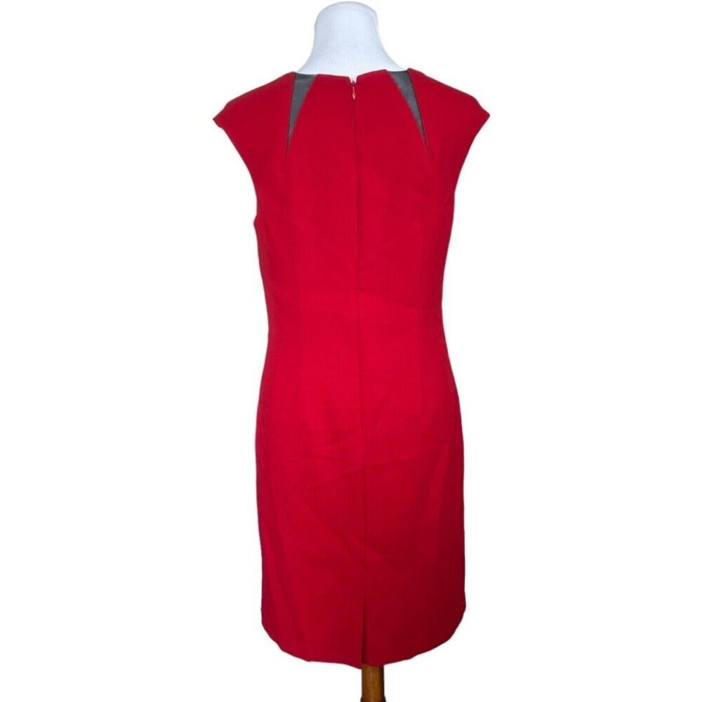 The Limited Womens Dress 12 Wool Blend Sleeveless Red Lined Career Office Party‎ - Picture 4 of 11